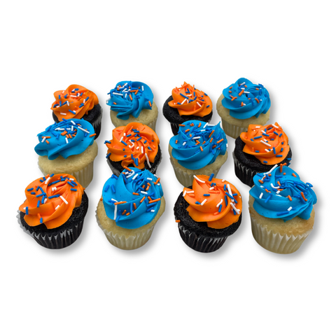 Oilers Mini Cupcakes