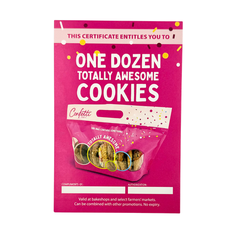 One Dozen Cookie Voucher - Fundraising