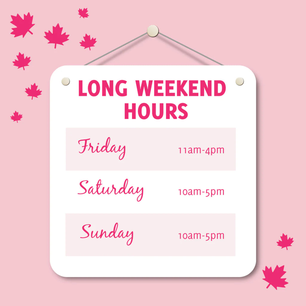 Canada Day Long Weekend Hours – Confetti Sweets - Sherwood Park
