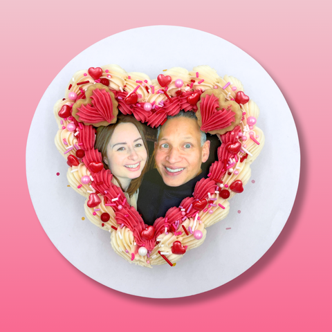 Valentine Cookie Cake