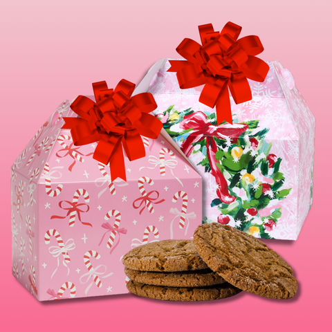 Signature Cookies in a Holiday Box