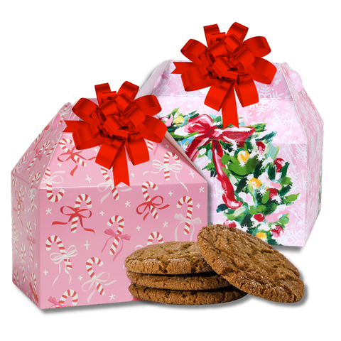 Signature Cookies in a Holiday Box