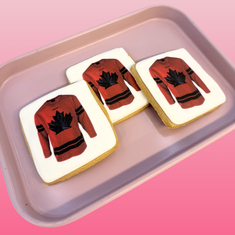 Team Canada Jersey Cookies